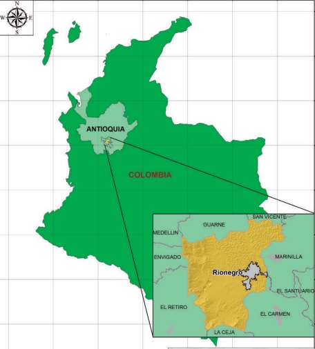 Geografía de Rionegro - Antioquia Colombia