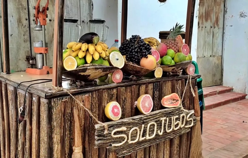 Frutas y verduras en la Plaza de mercado de Mompox
