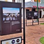 Exhibiciones de fotografias en parque de Yopal, Casanare, Colombia
