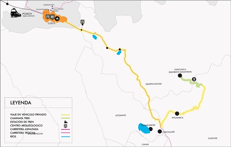 Como llegar a La Montaña de Siete Colores o Vinicunca